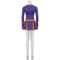 thumbnail image 4 of Women's High School Purple Jennifers Body Jennifer Check Cheerleader Uniform Dress Outfit, 4 of 7