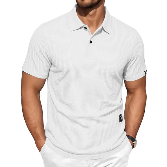 Breeze Polo Shirts for Men Moisture Wicking Performance Shirts Short Sleeve Collared Casual Golf Shirt