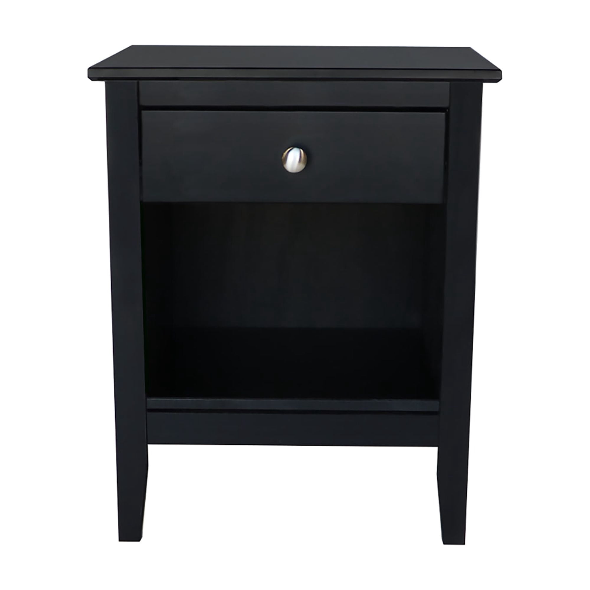 Jela Solid Wood Easy Pieces - Single Drawer End Table/Nightstand with Cubby