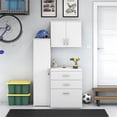 thumbnail image 1 of Pemberly Row 3 Piece Modular Garage Storage Set With Cabinets in White, 1 of 8