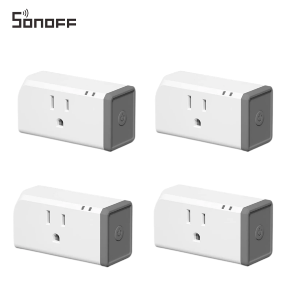 SONOFF S31 Lite Wifi Smart Plug with Voice Control Timers, Wifi Smart Outlet Works with Alexa, Google Home & IFTTT, 2.4GHz Wi-Fi,4Packs