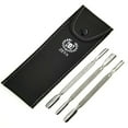 thumbnail image 4 of Spoon Cuticle Pusher Cleaner Trimmer Manicure Pedicure Nail Care Tools 4 Pc Set, 4 of 6