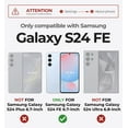 thumbnail image 3 of Dexnor for Samsung Galaxy S24 FE Case with Built-in Slide Camera Cover & Screen Protector & Kickstand,Heavy-Duty Shockproof Rugged Case Full-Body Bumper Protective Cover for Galaxy S24 FE 2024,Purple, 3 of 7