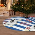 thumbnail image 6 of Lsque Bulldog Friend Print Christmas Tree Skirt, Tree Skirt with Ties or Velcro, Perfect for Holiday Decorations, Halloween, and New Year-48", 6 of 7