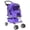 Purple, variant on BORGEBY 4-Wheel Pet Stroller, Dog Cat Stroller Travel Folding Carrier with Removable Lining and Cup Holder, for Small Medium-Sized Dogs & Cats(Pink)