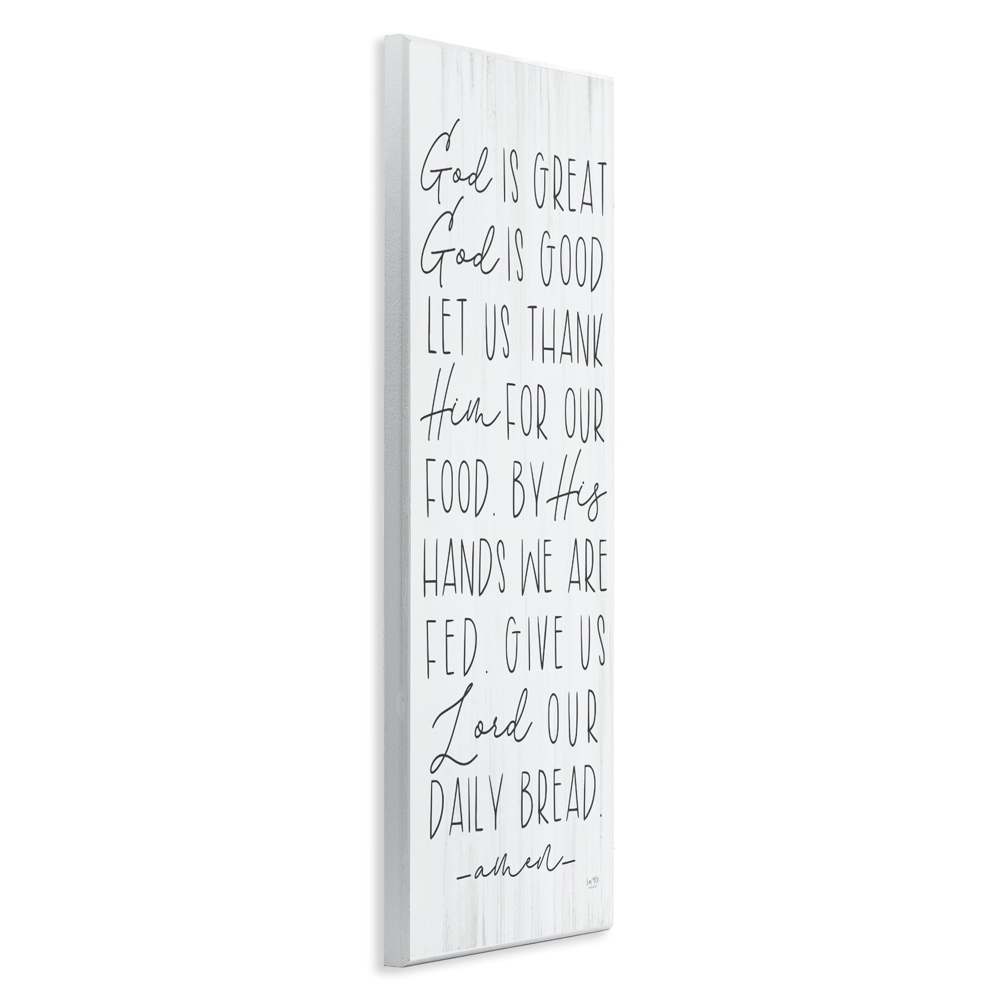 Stupell Industries God Is Great & Good Wall Plaque Art, design by Lux + Me Designs
