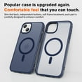 thumbnail image 7 of Magnetic Case for iPhone 15 Plus, Compatible with MagSafe Wireless Charging, Anti-Scratch Skin-Feel Military Grade Shockproof Protective Slim Phone Case Cover for iPhone 15 Plus, Blue, 7 of 7