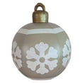 thumbnail image 1 of yuksok Christmas Inflatable Ball 60cm Balloon Inflatable Hanging with Inflator Supplies Grey, 1 of 9