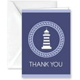 thumbnail image 6 of Paper Frenzy Coastal Nautical Thank You Note Cards and Envelopes - 25 pack, 6 of 7