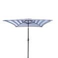 thumbnail image 3 of Davee 6.5ft Square Black/White Stripe Color Market Umbrella with Tilt and Crank, 3 of 3