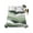 Green, variant on Twin Flat Sheet 66"x96", Teal Ombre Soft Lightweight Bedding Flat Sheets Only, Modern Geometric Moire Abstract Art Brushed Microfiber Top Bed Sheet, Breathable StainResistant Bedsheets
