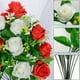 thumbnail image 3 of Flores artificiales para cementerio, juego de 2 rosas para decoración de tumbas, ramo conmemorativo para lápidas con jarrón para arreglos funerarios., 3 of 6