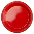 thumbnail image 2 of Apple Red Plastic Plates Big Party Pack, 50 Ct. | 9 Inches, 2 of 4