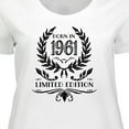 thumbnail image 4 of Inktastic Born in 1961 Limited Edition Women's Plus Size T-Shirt, 4 of 5