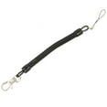 thumbnail image 3 of Black Metal Key Chain Retractable Clip Rings Stretchy Coil Keyring Spring NICE S8W9, 3 of 9