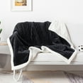 thumbnail image 2 of Cover for Sofa,Thickened Double Solid Striped Lamb Flannel Pulled Rug Sofa Cover, 2 of 7