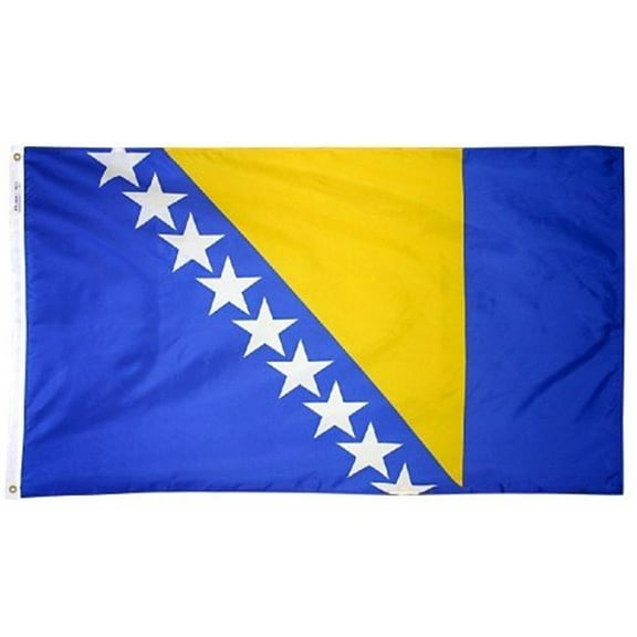Annin Flagmakers 221706 2 ft. X 3 ft. Nyl-Glo Bosnia-Herzegovina Flag