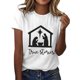 thumbnail image 1 of Gibobby Blusa Casual de Mujer Camiseta gráfica para mujer, divertida camiseta manga corta con cuello redondo para ver películas, blusa(Blanco,XL), 1 of 4