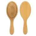 thumbnail image 3 of Rubber AirCushion Comb Natural Bamboo Reducing Scalp Pressure Handheld Erg--, 3 of 8
