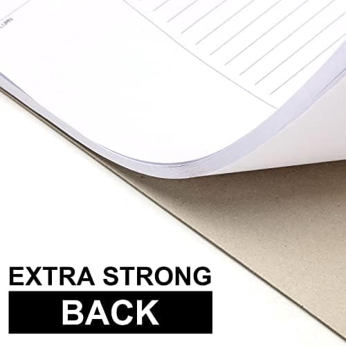 Quivanta 4 Pack Legal Pads 8.5" x 11.75" 50 Sheets/writing Notepad, White Note Pads Legal Ruled Writing Notepad for Home Teacher Student College Ruled Office Business