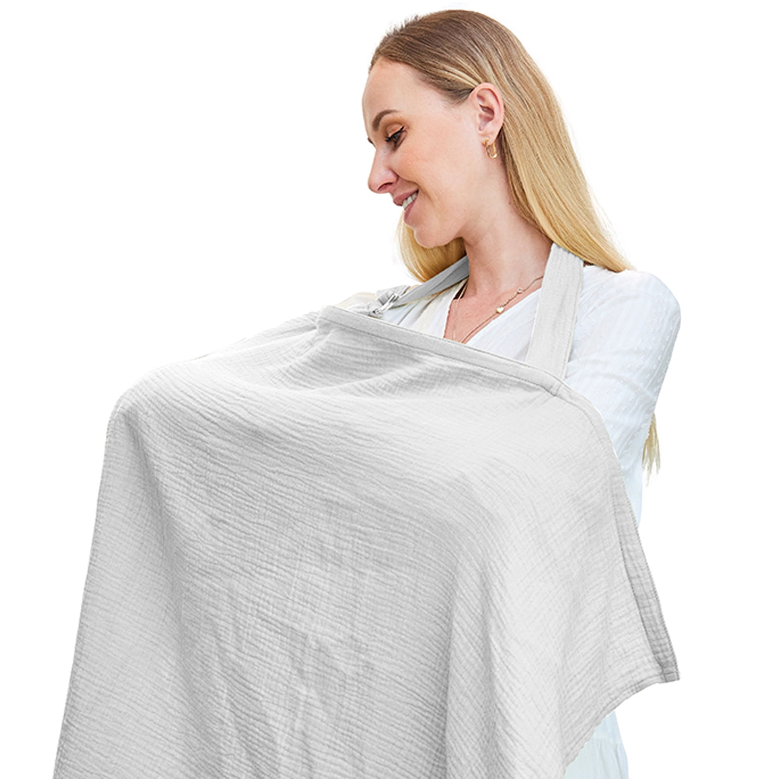 Nursing Cover for Baby Breastfeeding,Breathable Cover with Rigid Hoop for Mother Nursing Apron
