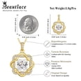 thumbnail image 6 of Beautlace Moissanite Necklace for Women,2 Carat D VVS1 Square Cut, 14K Gold Plated 925 Sterling Silver Starflower Pendant Jewelry Gift for Birthday Christmas Anniversary Wedding, 6 of 11