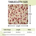 thumbnail image 2 of Pioneer Flower Floral Print Pattern Square Fitted Tablecloth with Elastic Edge,Square Table Cover,Washable Elastic Table Cover for Home Kitchen Party Decor 34"x34", 2 of 6