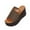 Brown, variant on Women's Peep Toe Thick-Soled Slide Slippers,Thick-Soled Peep Toe Chunky Heel Home Slides Sandals Army Green