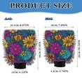 thumbnail image 3 of Microfiber Car Wash Gloves With Chenille & Polyester Terry Scratch-Free Cleaning Elastic Cuffs Colorful Wildflowers, 3 of 8