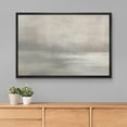 thumbnail image 2 of PixonSign Framed Canvas Print Wall Art Pastel Watercolor Gray Sky Landscape Abstract Shapes Illustrations Modern Art Decorative Minimal Relax/Calm for Living Room, Bedroom, Office - 24"x36" Black, 2 of 5