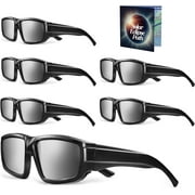 Solar Eclipse Glasses 6 pack 2024 CE and ISO Certified Safe Shades for Direct Sun Viewing - Solar Filters Glasses with Solar Safe Filter Technology - MedicalKingUsa