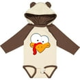 thumbnail image 3 of Inktastic Thanksgiving Goofball Turkey Face Boys or Girls Long Sleeve Baby Bodysuit, 3 of 5