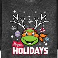 thumbnail image 3 of Teenage Muntant Ninja Turtles - Happy Holidays  - Men's Crew Neck Fleece Pullover, 3 of 5