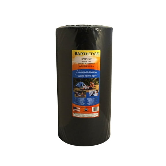 Earth Edge Camp Mat 20"X72"X5/8" Black