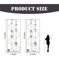 thumbnail image 2 of 2 Pcs. Abstract Metal Art for Wall Decor Living Room Bedroom Bathroom Office Metal Bling Modern Geometric Hanging Vertical Small Iron Sculpture Plaque Pack -Silver 16.5in, 2 of 7