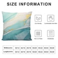 thumbnail image 5 of QZHH  Marble Texture Turquoise and Gold Silver Decorative Throw Pillow Covers Luxury Abstract Fluid Art Ink Soft  Pillow Case Square Cushion Covers for Couch Sofa, 5 of 5
