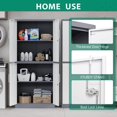 thumbnail image 4 of MIIIKO Metal Storage Cabinet, 2 Adjustable Shelves Lockable Door, Steel Locker for Office, Home, Pantry, Garage Utility Cabinet, 4 of 7