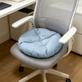 thumbnail image 6 of Anckoeil Round Linen Seat Cushion, Soft Padded Chair Pad, Non-Slip Washable Cushion for Dining, Kitchen & Office Use, 6 of 6