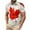 Black 1Q, variant on Afuyipoi Men's Canada Print Button Shirt,Casual Lightweight Summer Short Sleeve Tees Red XL