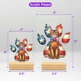 thumbnail image 5 of Patriotic Abyssinian 4th of July Independence Paws Acrylic Plaque Sign Ashwood Base Cat Lover Kitten Owner Gifts Home Desk Decor - 02010, 5 of 5