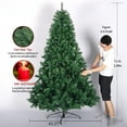 thumbnail image 6 of 7.5FT Christmas Tree, SEGMART Artificial Christmas Tree with 1400 Tips, Upgraded Indoor/Outdoor Christmas Decorations with Foldable Stand for Home, Festival, Party, LL568, 6 of 9