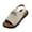 Beige, variant on Beige Ladies Casual Metal Sandals Fish Mouth Thick Sole Fly Woven Summer Comfortable Pu Outdoor Shoes