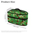 thumbnail image 6 of HELLHERO Rainbow Ladybug Pattern Dustproof Portable Carrying Case Portable Smooth Zipper St.Patrick's Day, Case Only, 6 of 7