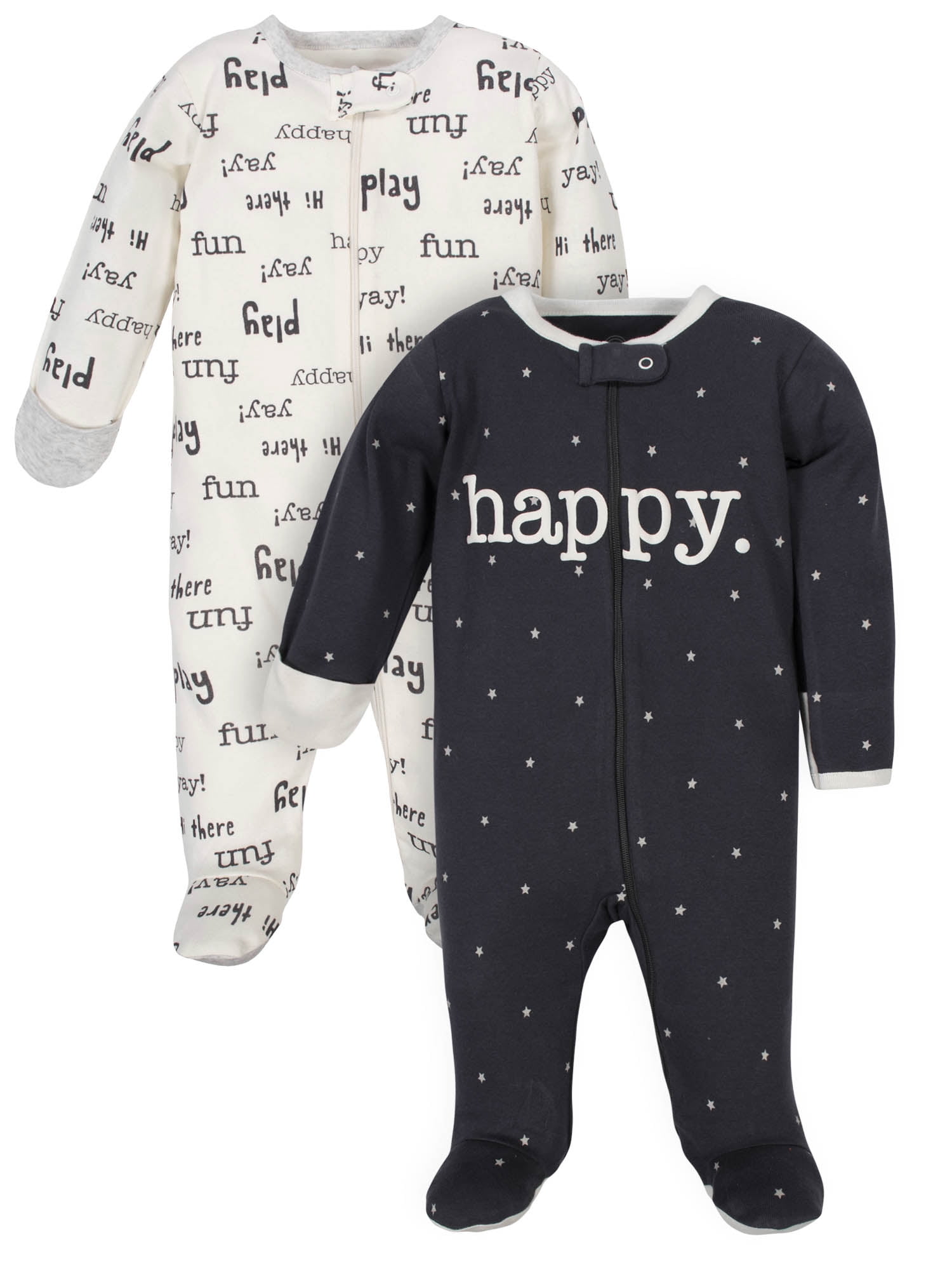 Dinosaur Print Long Sleeve Footed Jumpsuit.0-18M YAAY Baby Baby Unisex Pajamas Zip-Front Non-Slip Footed Sleeper Pjs 