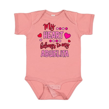 

Inktastic My Heart Belongs to My Abuelita Gift Baby Boy or Baby Girl Bodysuit