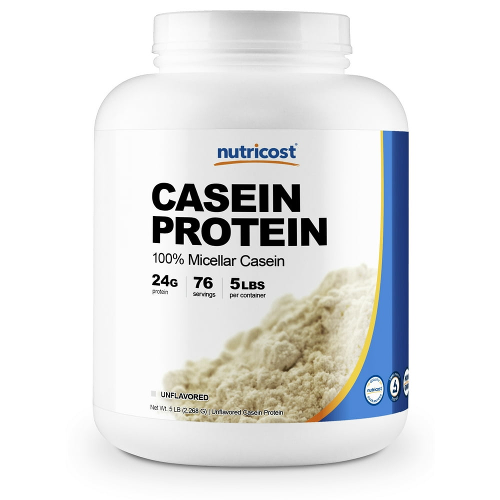 Nutricost Casein Protein Powder 5lb - Micellar Casein, Non-GMO, Gluten