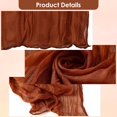 thumbnail image 4 of 10Pcs Gauze Cheesecloth Napkins 20 x 20 Inch Wrinkled Dinner Napkins Soft Comfortable Maple Red Table Napkins, 4 of 7