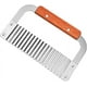 thumbnail image 1 of RV Cuchillo ondulado de alambre de patata de acero inoxidable, cortador de patata francesa, cortador de patata, herramienta de cocina brillar Electrónica, 1 of 5