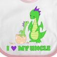 thumbnail image 4 of Inktastic I Love My Uncle Boys or Girls Baby Bib, 4 of 4