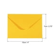 thumbnail image 2 of Uxcell Mini Envelopes Tiny Pockets Mini Gift Card Business Card Envelope, Yellow 50 Pack, 2 of 6